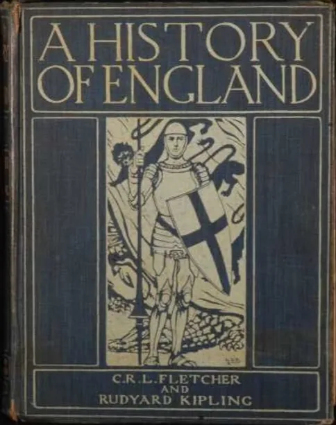 Book cover showing the image of a knight with a shield